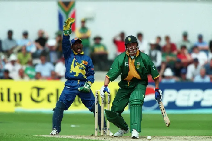 Framed Print : Kaluwitharana & Allan Donald Framed Print : Kaluwitharana & Allan Donald