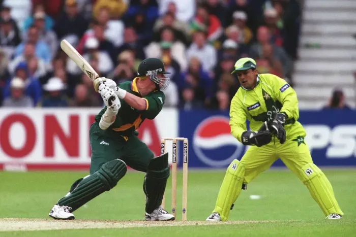 Framed Print : Lance Klusener & Moin Khan