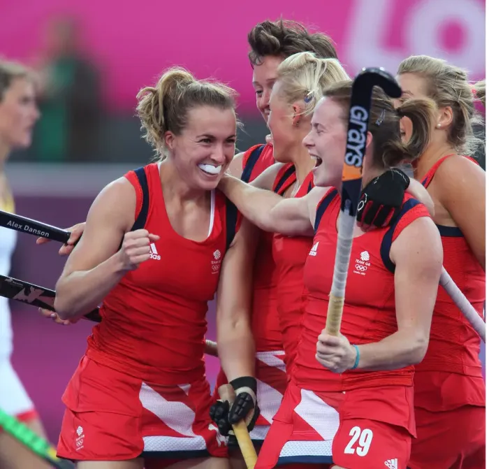 Framed Print : Laura Bartlett & Sarah Tomas Celebrate Gb Second Goal La Framed Print : Laura Bartlett & Sarah Tomas Celebrate Gb Second Goal La