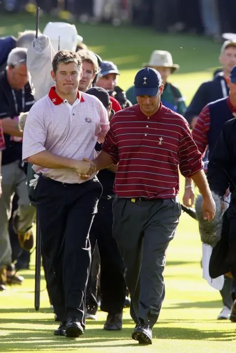 Framed Print : Lee Westwood & Chris Dimarco Framed Print : Lee Westwood & Chris Dimarco