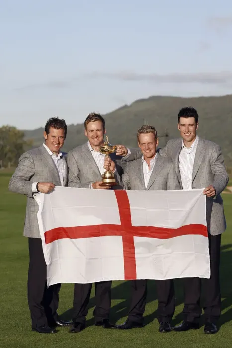 Framed Print : Lee Westwood, Ian Poulter, Luke Donald & Ross Fisher Lee W