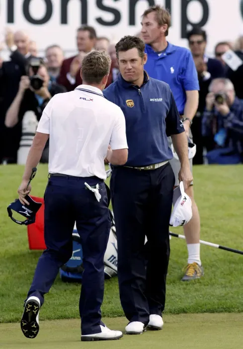 Framed Print : Lee Westwood & Luke Donald Framed Print : Lee Westwood & Luke Donald