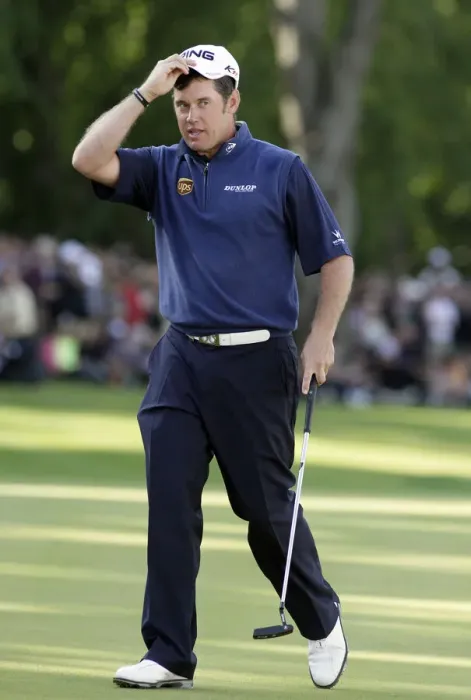 Framed Print : Lee Westwood Misses Birdie Chance Framed Print : Lee Westwood Misses Birdie Chance