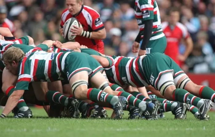 Framed Print : Leicester Tigers Scrum Framed Print : Leicester Tigers Scrum