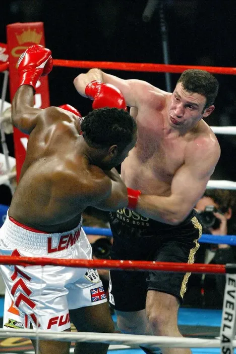 Framed Print : Lennox Lewis & Vitali Klitschko Framed Print : Lennox Lewis & Vitali Klitschko