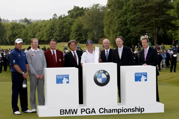 Framed Print : Luke Donald & Bmw Presentation Framed Print : Luke Donald & Bmw Presentation