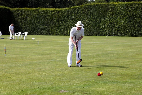 Male Lawn Croquet Player