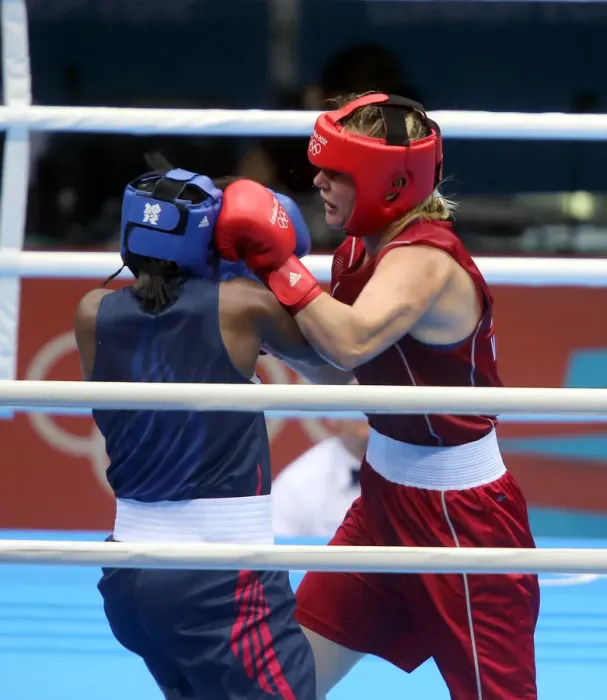 Framed Print : Marina Volnova V Claressa Shields Framed Print : Marina Volnova V Claressa Shields