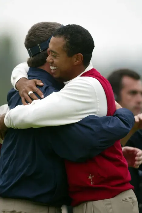 Framed Print : Mark Calcavecchia, Tiger Woods