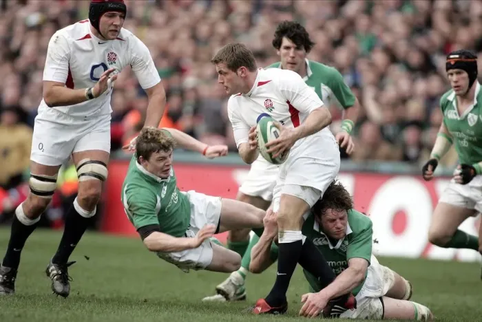 Framed Print : Mark Cueto, Brian O Driscoll, Malcolm O Kelly
