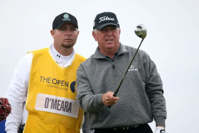 Framed Print : Mark Omeara With Caddy