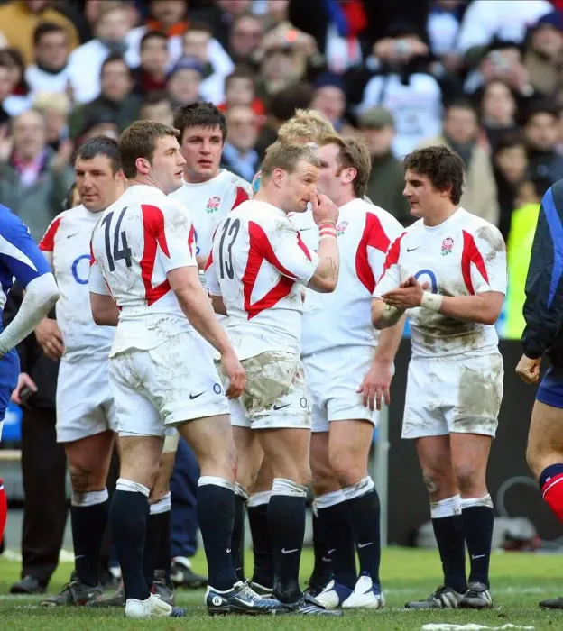 Framed Print : Martin Corry & England Team Mates Framed Print : Martin Corry & England Team Mates