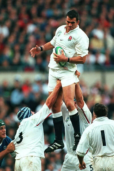 Martin Johnson In Line-Out