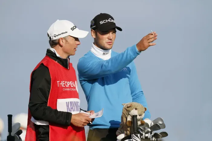 Framed Print : Martin Kaymer & Caddy On 18th