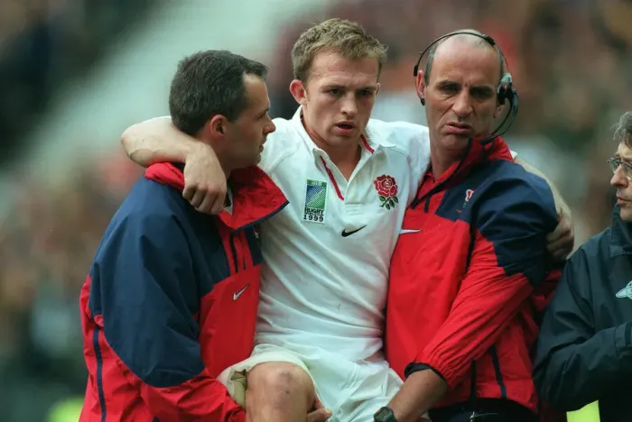 Framed Print : Matt Dawson Is Carried Off Framed Print : Matt Dawson Is Carried Off