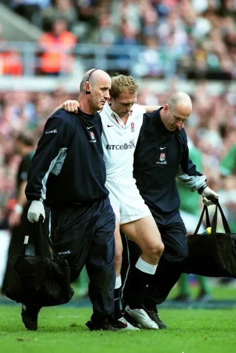 Framed Print : Matt Dawson Off Injured Framed Print : Matt Dawson Off Injured