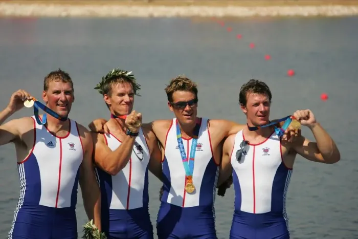 Framed Print : Matthew Pinsent, Ed Goode, James Cracknell & Steve Willi Framed Print : Matthew Pinsent, Ed Goode, James Cracknell & Steve Willi