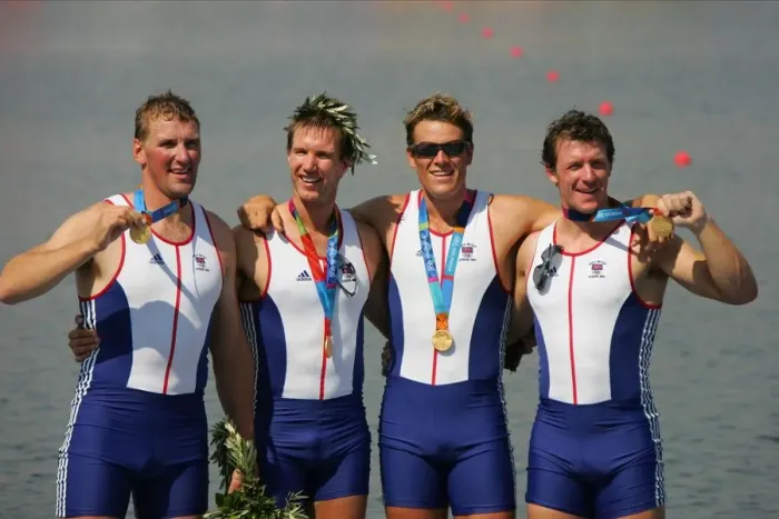Framed Print : Matthew Pinsent, Ed Goode, James Cracknell & Steve Willi Framed Print : Matthew Pinsent, Ed Goode, James Cracknell & Steve Willi