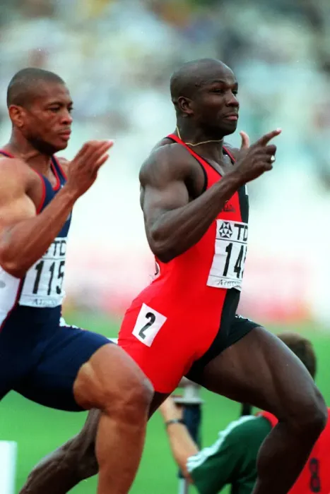 Framed Print : Maurice Greene, Donovan Bailey Framed Print : Maurice Greene, Donovan Bailey