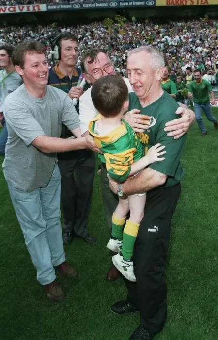 Framed Print : Meath Manager Boylan With Son