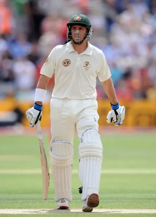 Framed Print : Michael Hussey Leaves The Field Framed Print : Michael Hussey Leaves The Field
