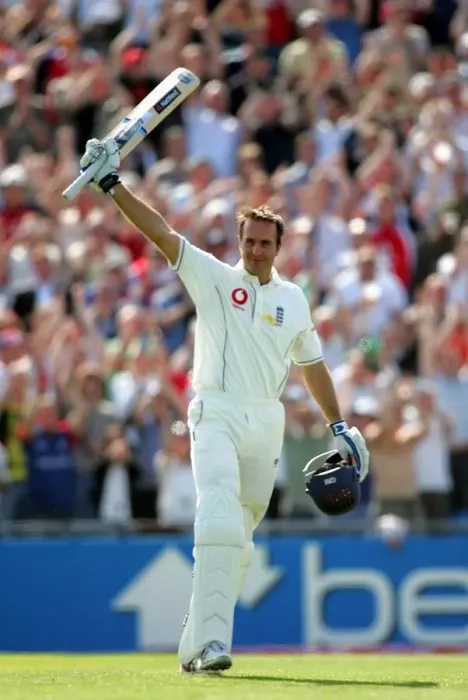 Framed Print : Michael Vaughan Celebrates 100 On Return To Side Framed Print : Michael Vaughan Celebrates 100 On Return To Side