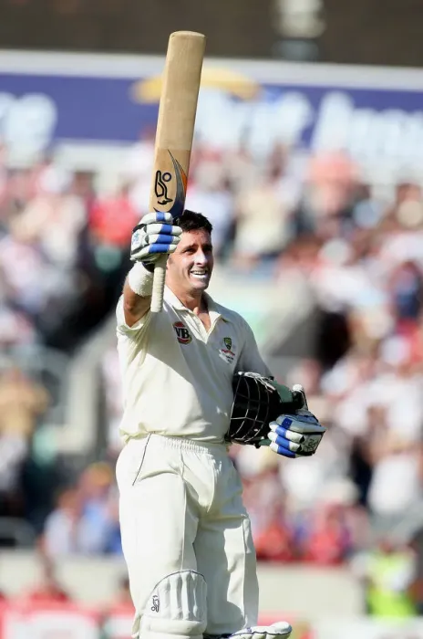 Framed Print : Mike Hussey Celebrates His Century Framed Print : Mike Hussey Celebrates His Century