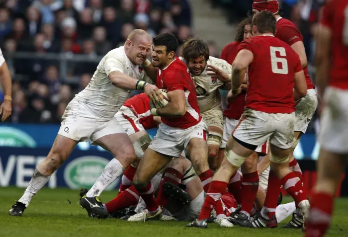 Framed Print : Mike Phillips Fends Off Dan Cole Framed Print : Mike Phillips Fends Off Dan Cole