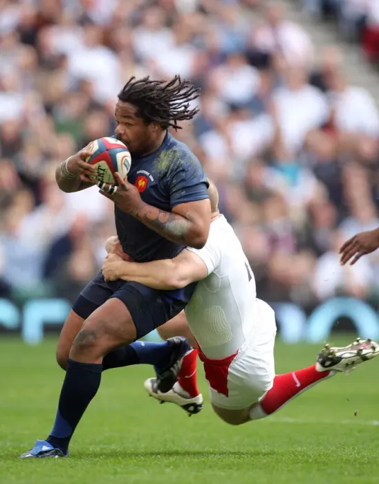 Framed Print : Mike Tindall Stops Mathiew Bastareaud Framed Print : Mike Tindall Stops Mathiew Bastareaud