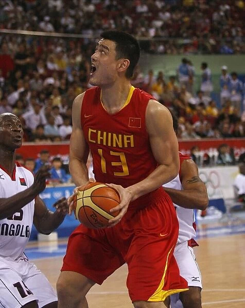 Ming Yao Angola V China Mens Basketball Olympic Stadium