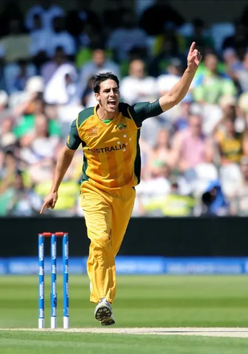 Framed Print : Mitchell Johnson Celebrates Framed Print : Mitchell Johnson Celebrates