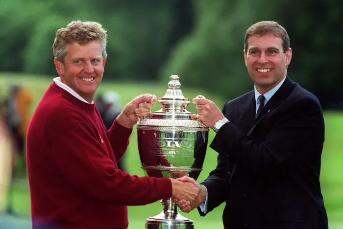 Framed Print : Montgomerie & Prince Andrew Framed Print : Montgomerie & Prince Andrew