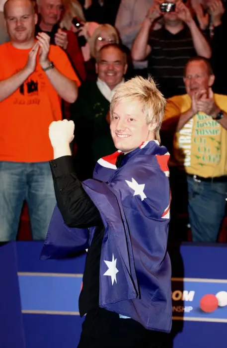 Framed Print : Neil Robertson Celebrates Win Framed Print : Neil Robertson Celebrates Win