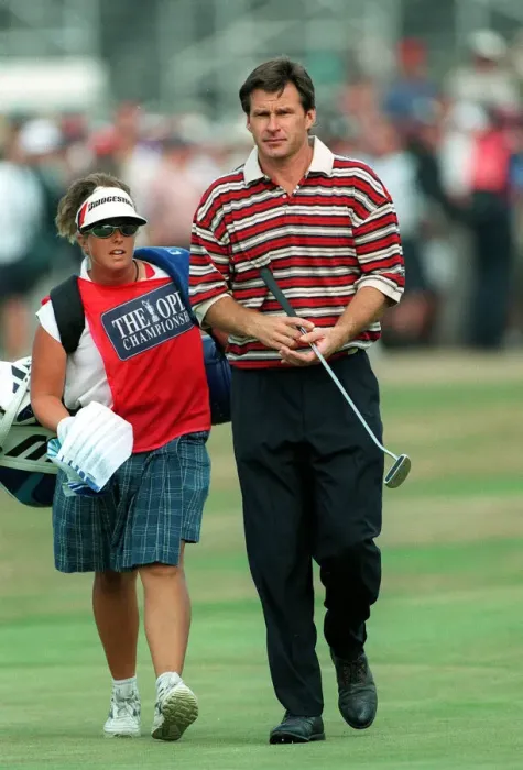 Framed Print : Nick Faldo On 18th After A Framed Print : Nick Faldo On 18th After A