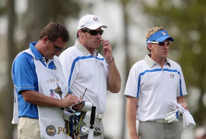 Framed Print : Nick Faldo & Ian Poulter Framed Print : Nick Faldo & Ian Poulter