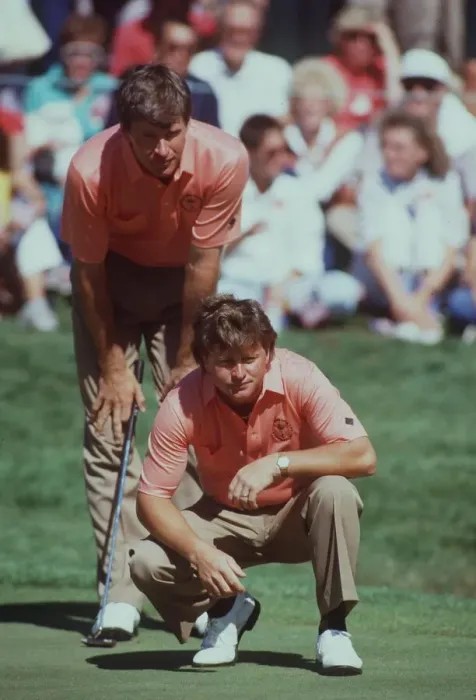 Framed Print : Nick Faldo & Ian Woosnam Framed Print : Nick Faldo & Ian Woosnam
