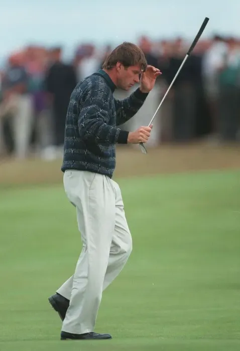 Framed Print : Nick Faldo Jokes With