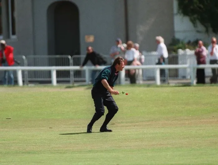 Framed Print : Nick Faldo Receives A Rose Framed Print : Nick Faldo Receives A Rose