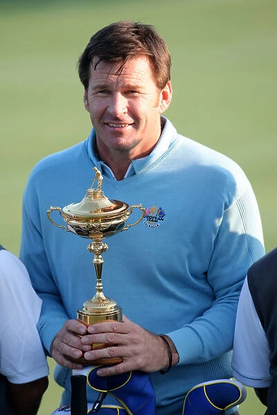 Nick Faldo With The Ryder Cup