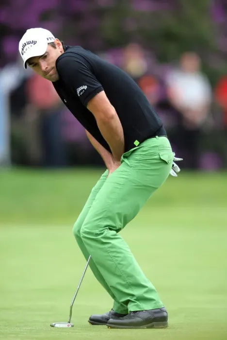 Framed Print : Oliver Wilson Misses Put On 18th Framed Print : Oliver Wilson Misses Put On 18th