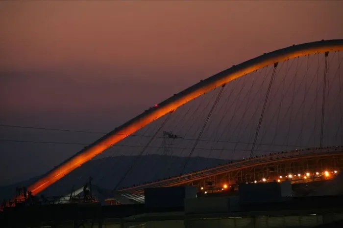 Framed Print : Olympic Stadium With Sunset