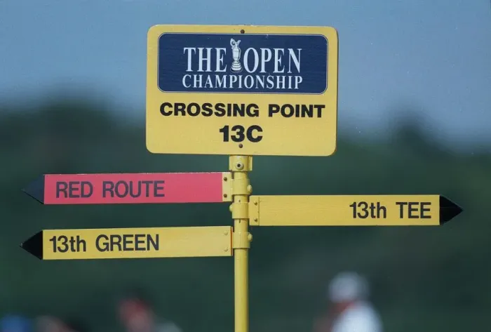 Framed Print : The Open Championship Signpost Framed Print : The Open Championship Signpost