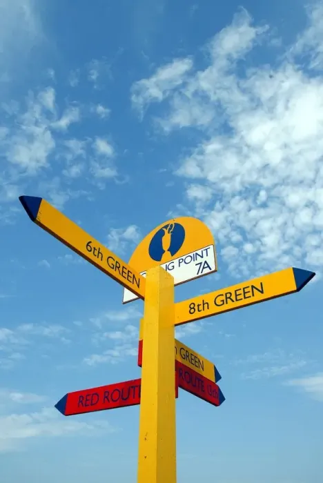 Framed Print : Open Golf Sign Post Framed Print : Open Golf Sign Post