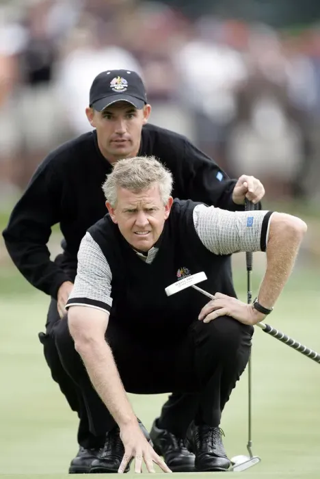 Framed Print : Padraig Harrington and Colin Montgomerie Framed Print : Padraig Harrington and Colin Montgomerie