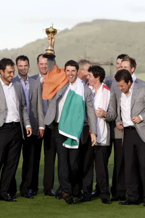 Framed Print : Padraig Harrington Does An Irish Jigg Framed Print : Padraig Harrington Does An Irish Jigg