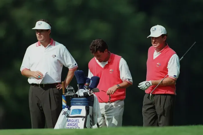Framed Print : Padraig Harrington & Jimenez