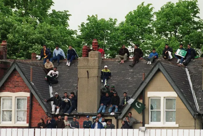 Framed Print : Pakistan Fans Watch From Roof
