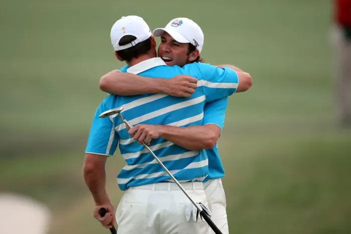 Framed Print : Paul Casey & Sergio Garcia Framed Print : Paul Casey & Sergio Garcia