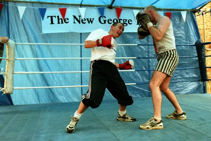 Framed Print : Paul Ingle Trains With Steve Framed Print : Paul Ingle Trains With Steve