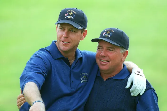 Framed Print : Payne Stewart & Mark O Meara Framed Print : Payne Stewart & Mark O Meara